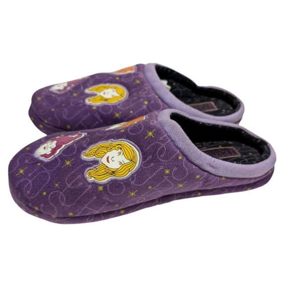 Disney Hocus Pocus Purple Indoor Slippers With Witch Sisters Non-Slip Size 7-8 - Picture 1 of 6